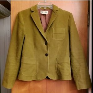 H Hilfiger Olive Green 2 Button Blazer Jacket